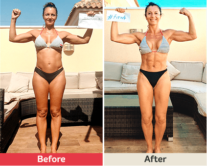 Before and after image.