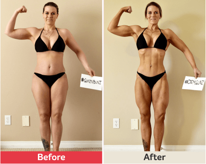 Before and after image.