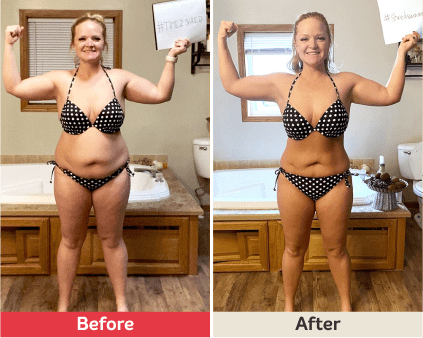 Before and after image.