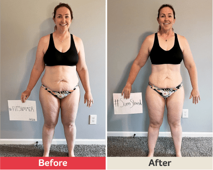 Before and after image.