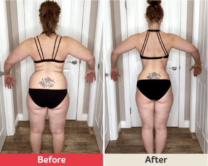 Before and after image.