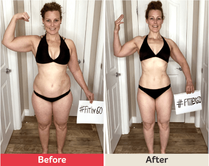 Before and after image.