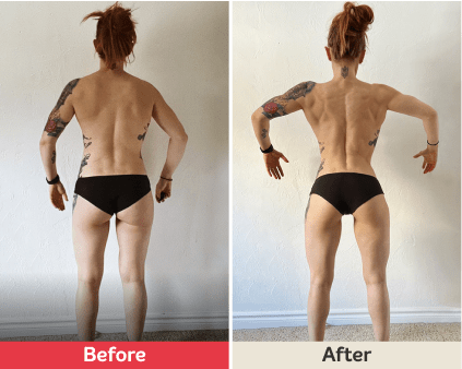 Before and after image.