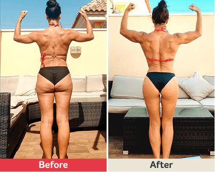 Before and after image.