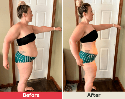 Before and after image.