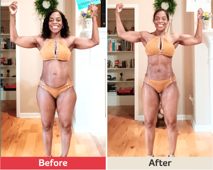 Before and after image.