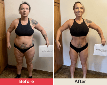 Before and after image.