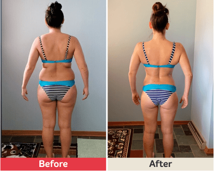 Before and after image.