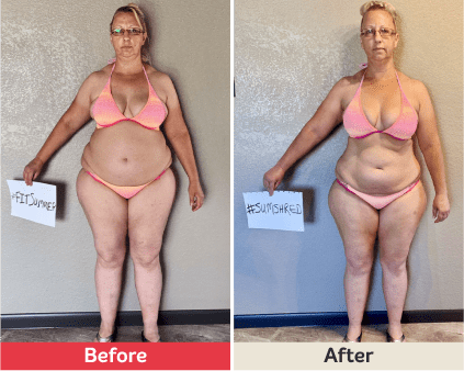 Before and after image.