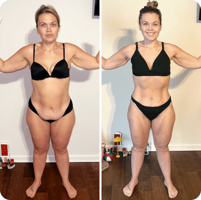 Taylor Bumgarner lost 5.5 pounds and 5 total inches.