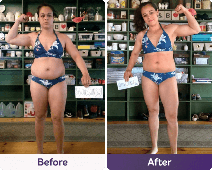 Before and after image.