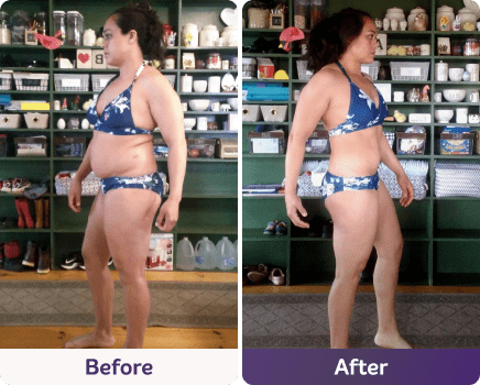 Before and after image.
