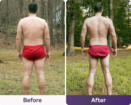 Before and after image.