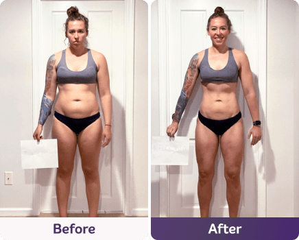 Before and after image.
