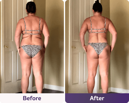Before and after image.