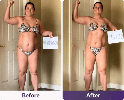Before and after image.