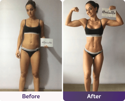 Before and after image.