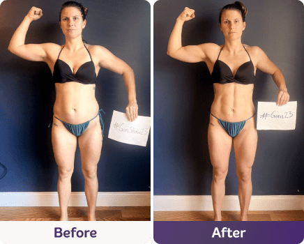 Before and after image.