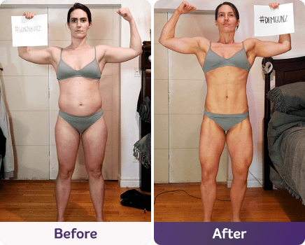 Before and after image.