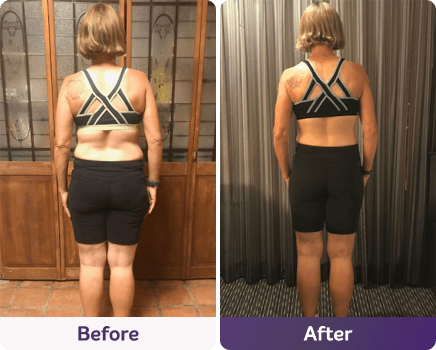 Before and after image.