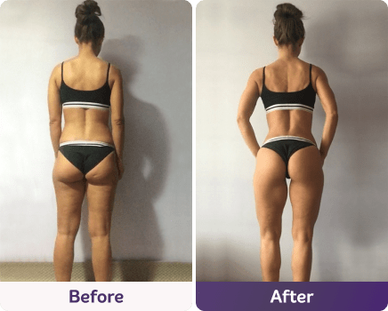 Before and after image.