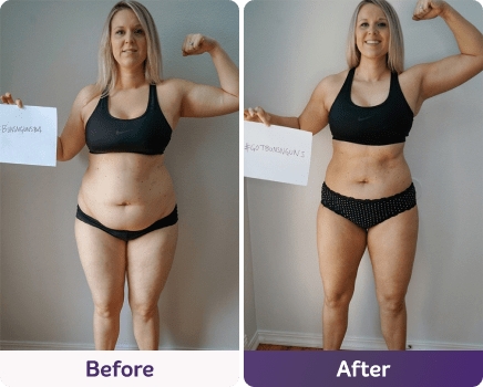 Before and after image.