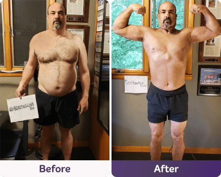 Before and after image.