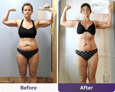 Before and after image.