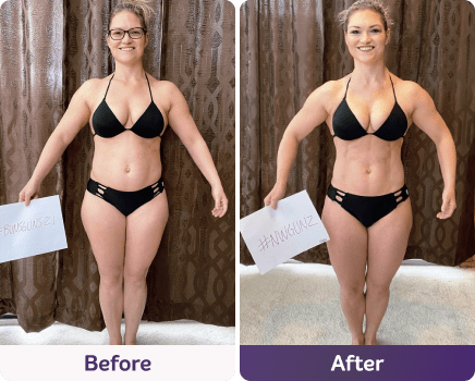 Before and after image.