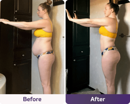Before and after image.