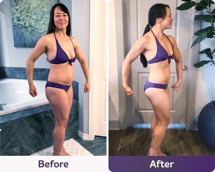 Before and after image.