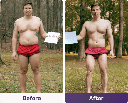 Before and after image.