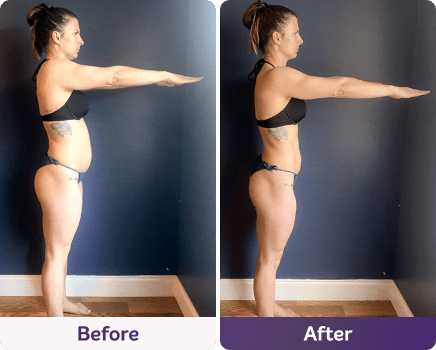 Before and after image.