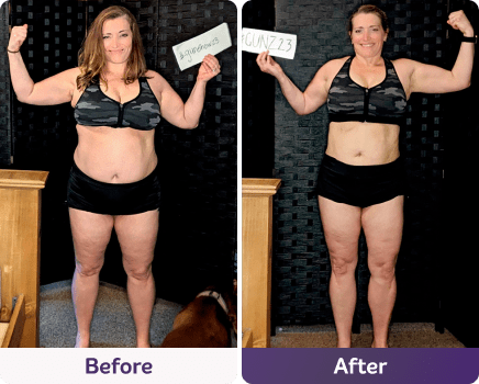 Before and after image.