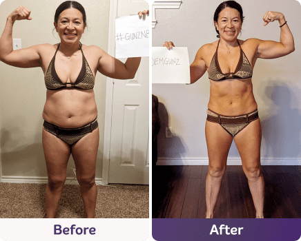 Before and after image.