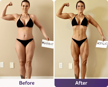 Before and after image.
