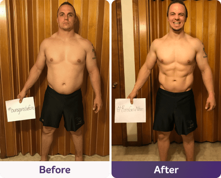 Before and after image.