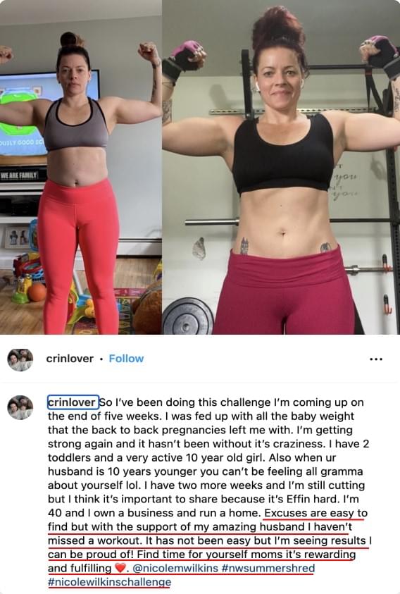 Crinlover before and after.