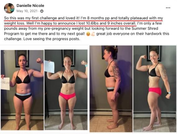 Danielle Nicole before and after.