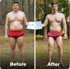 Before and after image.