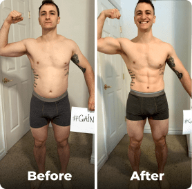 Before and after image.