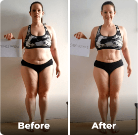 Before and after image.