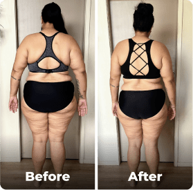 Before and after image.