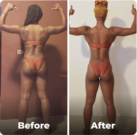 Before and after image.