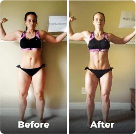 Before and after image.