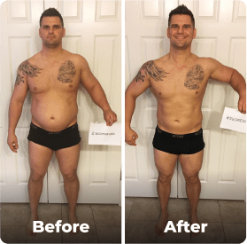 Before and after image.