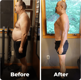 Before and after image.