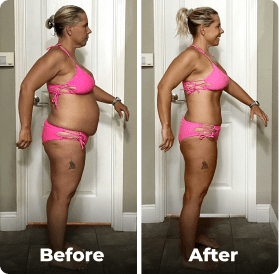 Before and after image.