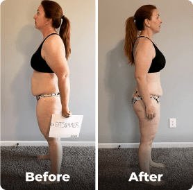 Before and after image.