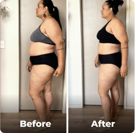 Before and after image.